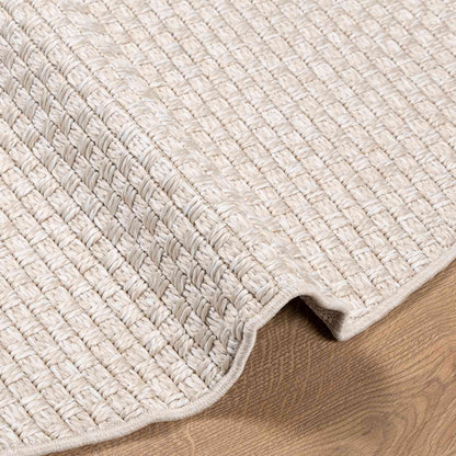 vidaXL Area Rugs Round FARO Cream Ø 120 CM Polyester