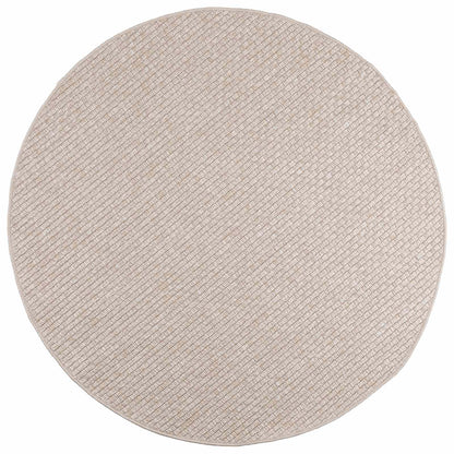 vidaXL Area Rugs Round FARO Cream Ø 120 CM Polyester