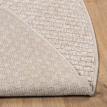 vidaXL Area Rugs Round FARO Cream Ø 160 CM Polyester