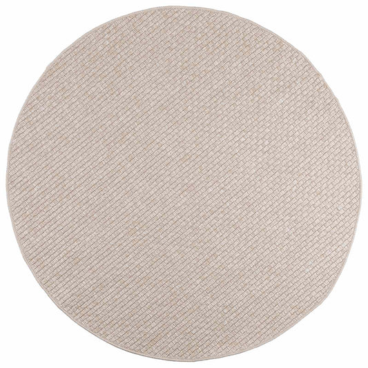 vidaXL Area Rugs Round FARO Cream Ø 160 CM Polyester