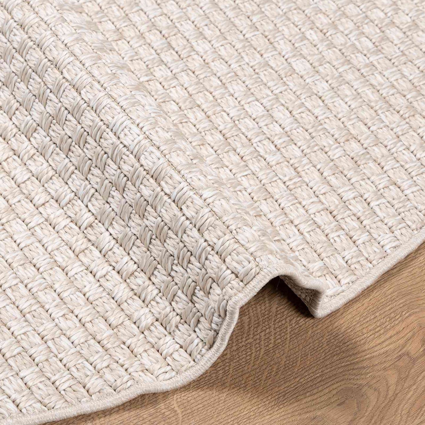 vidaXL Area Rugs Round FARO Cream Ø 200 CM Polyester