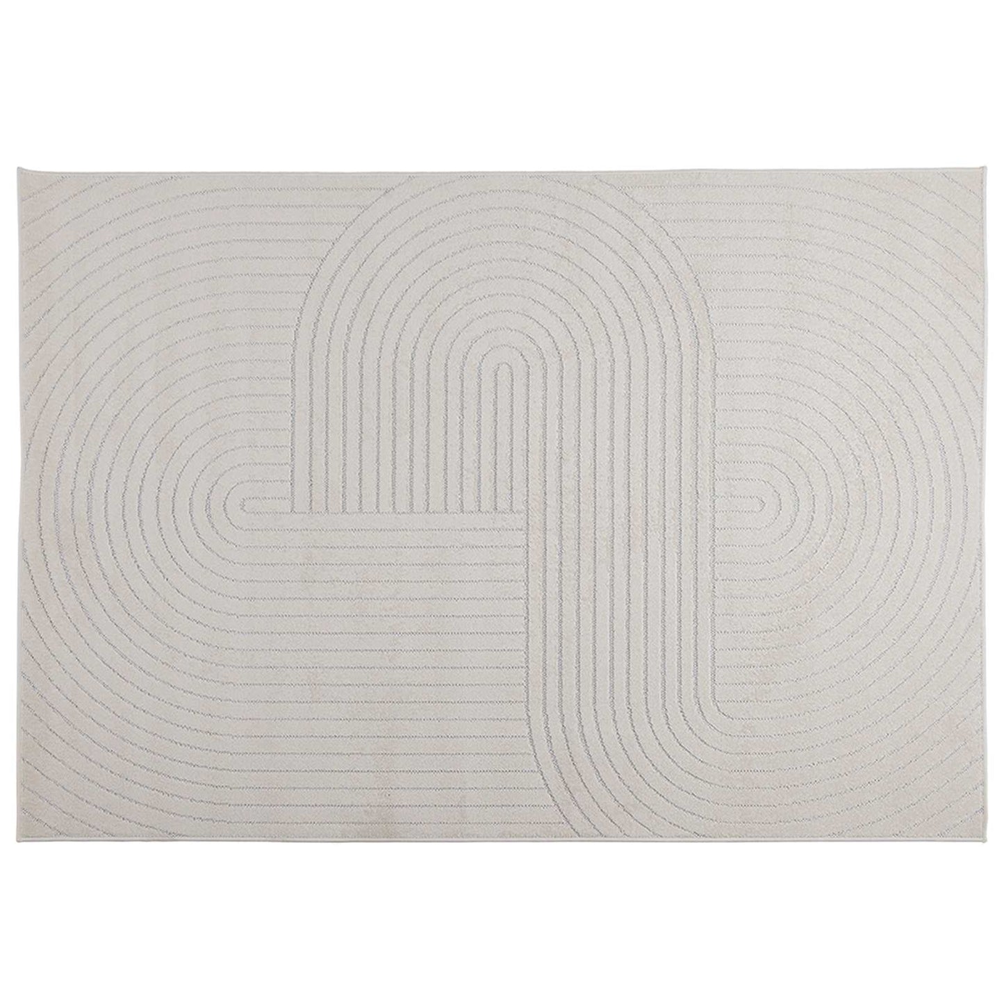 vidaXL Area Rugs Rectangular PALMERAS Cream 170 x 120 cm Polyester