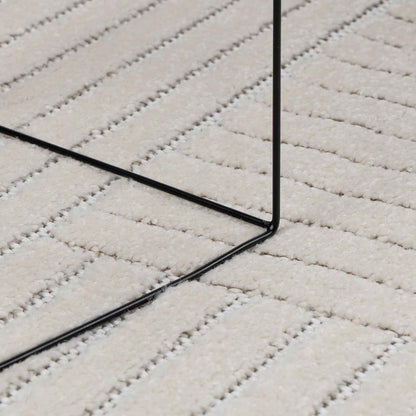 vidaXL Area Rugs Rectangular PALMERAS Cream 200 x 140 cm Polyester
