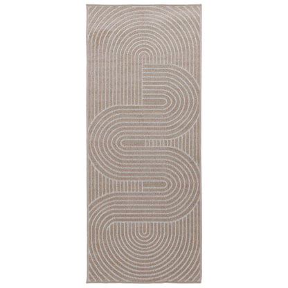 vidaXL Indoor and Outdoor Rug PALMERAS Beige 80 x 150 cm Polyester