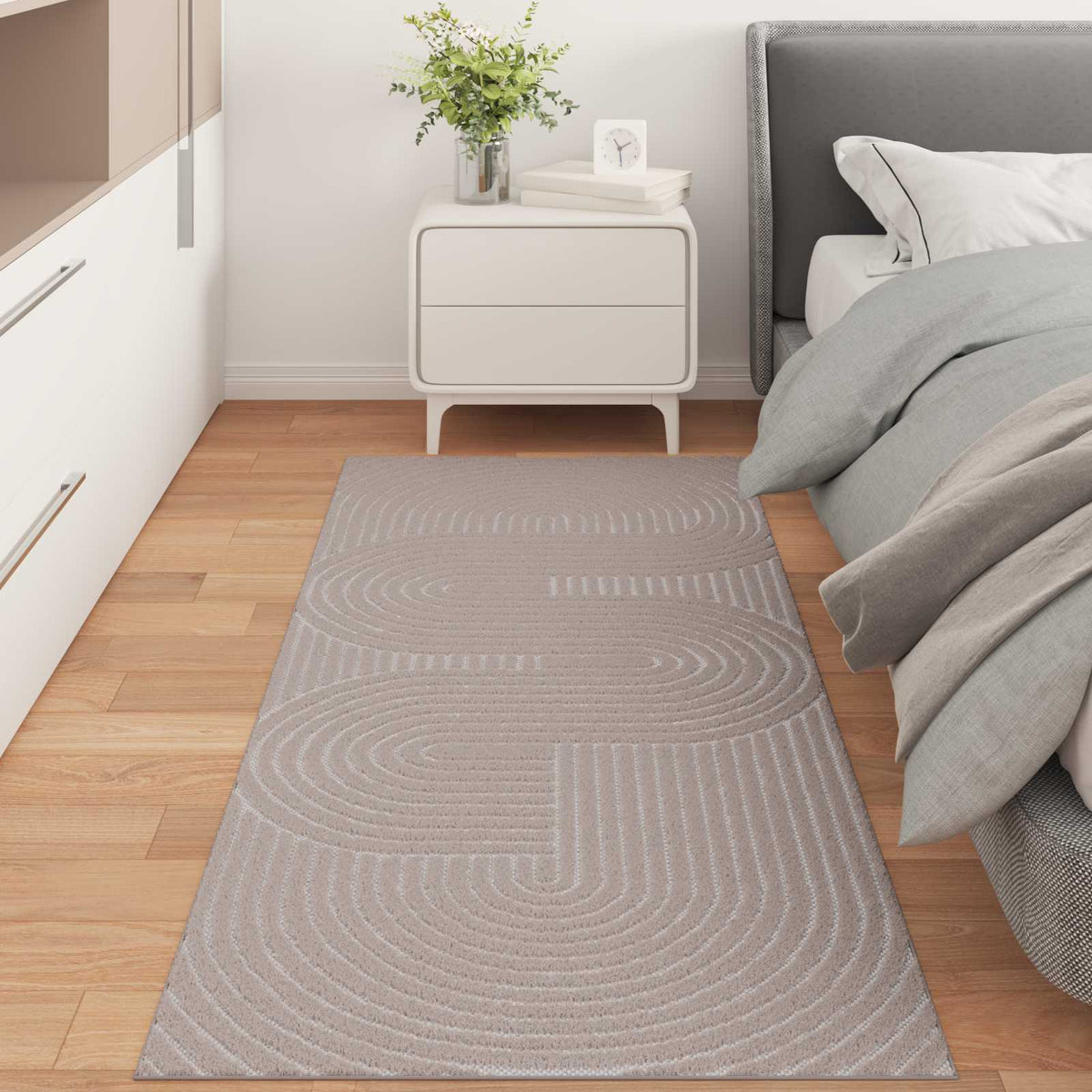 vidaXL Indoor and Outdoor Rug PALMERAS Beige 80 x 200 cm Polyester