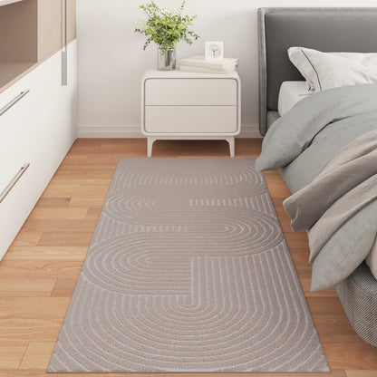 vidaXL Indoor and Outdoor Rug PALMERAS Beige 80 x 200 cm Polyester