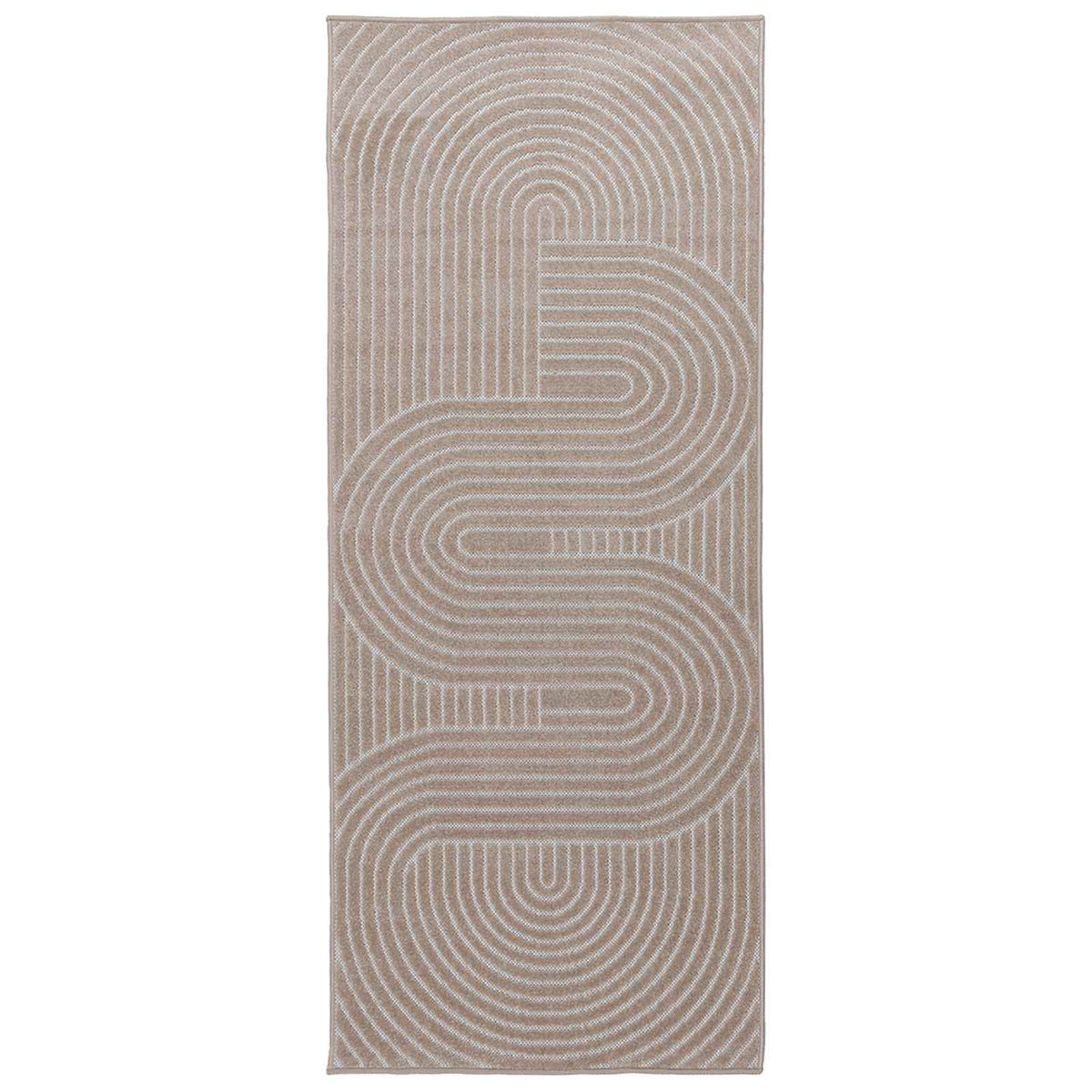 vidaXL Indoor and Outdoor Rug PALMERAS Beige 80 x 200 cm Polyester