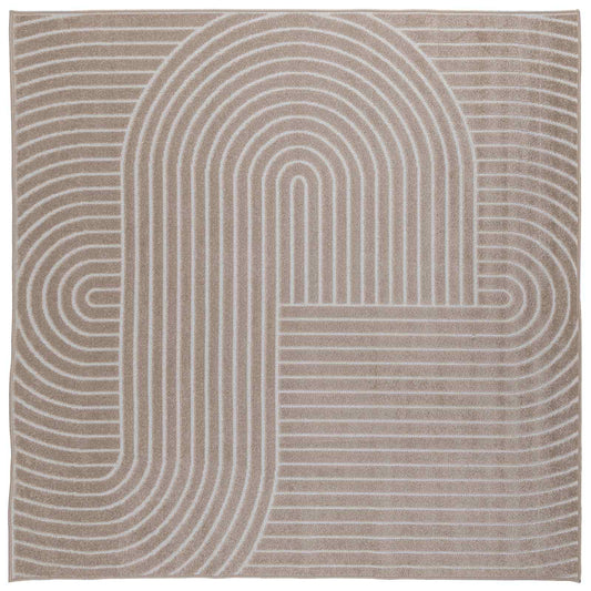 vidaXL Area Rugs Square PALMERAS Beige 200 x 200 cm Polyester