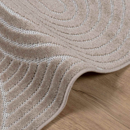 vidaXL Area Rugs Square PALMERAS Beige 240 x 240 cm Polyester