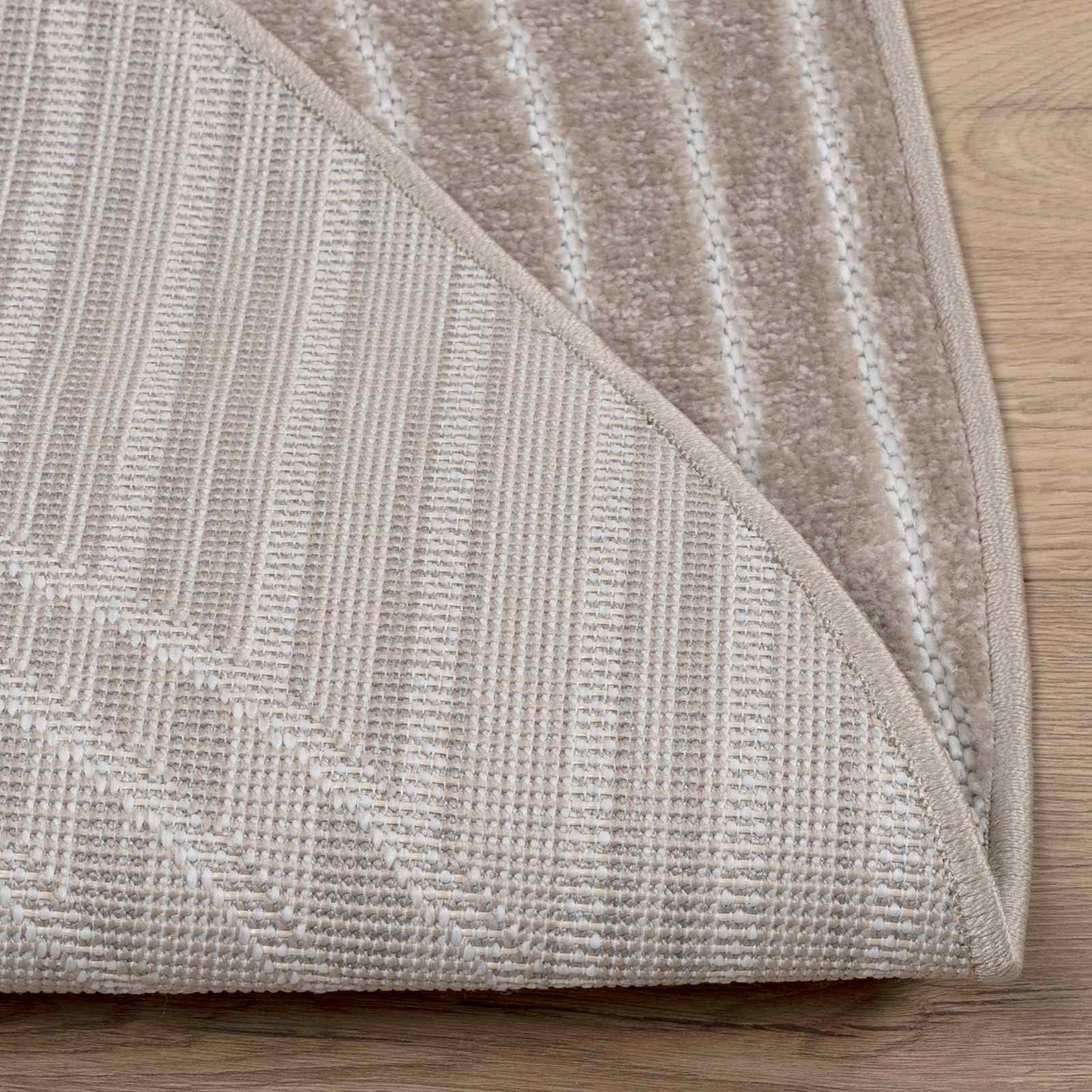 vidaXL Area Rugs Round PALMERAS Beige Ø 160 CM Polyester