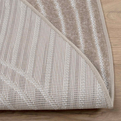 vidaXL Area Rugs Round PALMERAS Beige Ø 160 CM Polyester