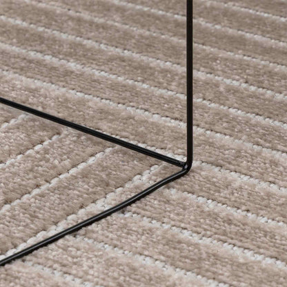 vidaXL Area Rugs Round PALMERAS Beige Ø 160 CM Polyester