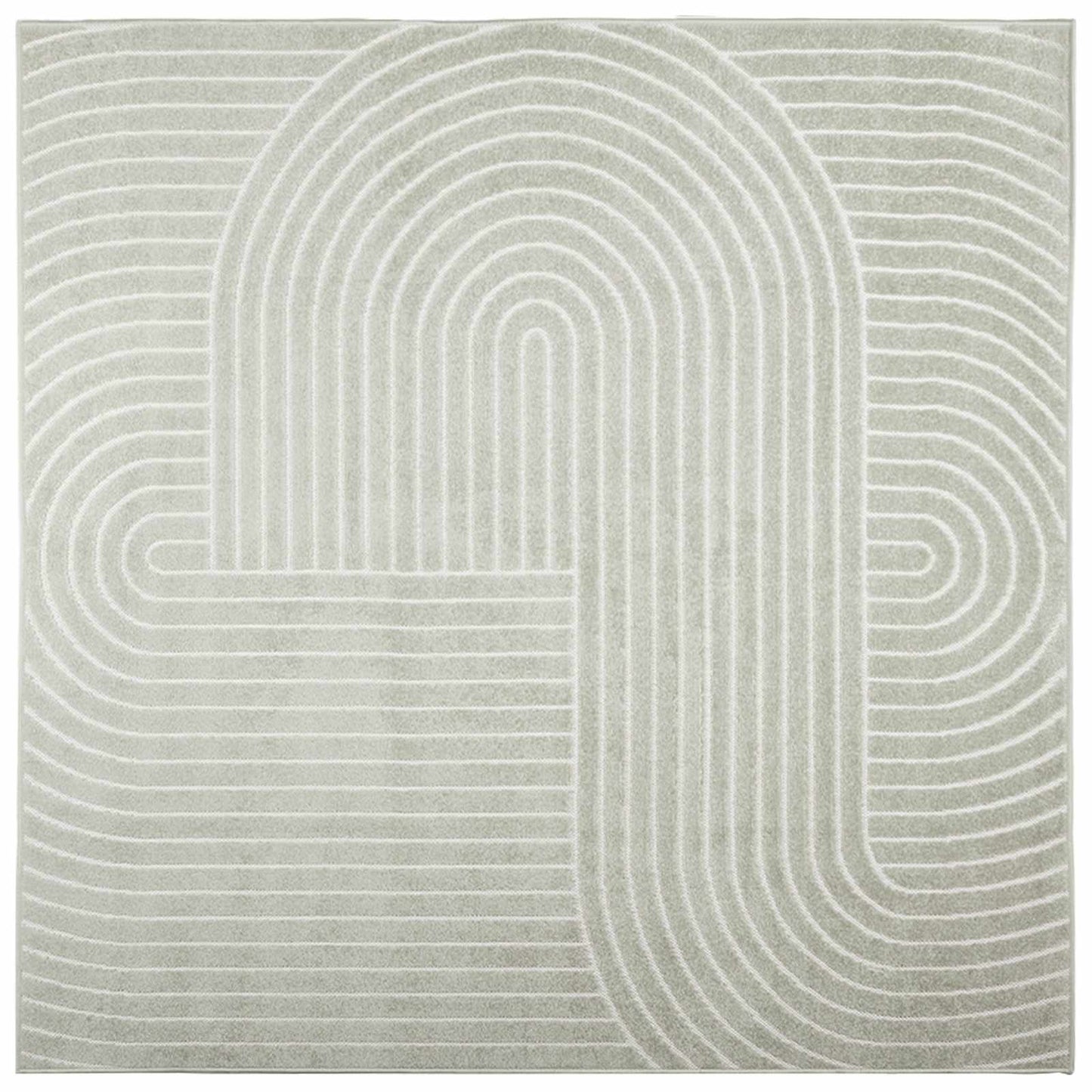 vidaXL Area Rugs Square PALMERAS Green 200 x 200 cm Polyester