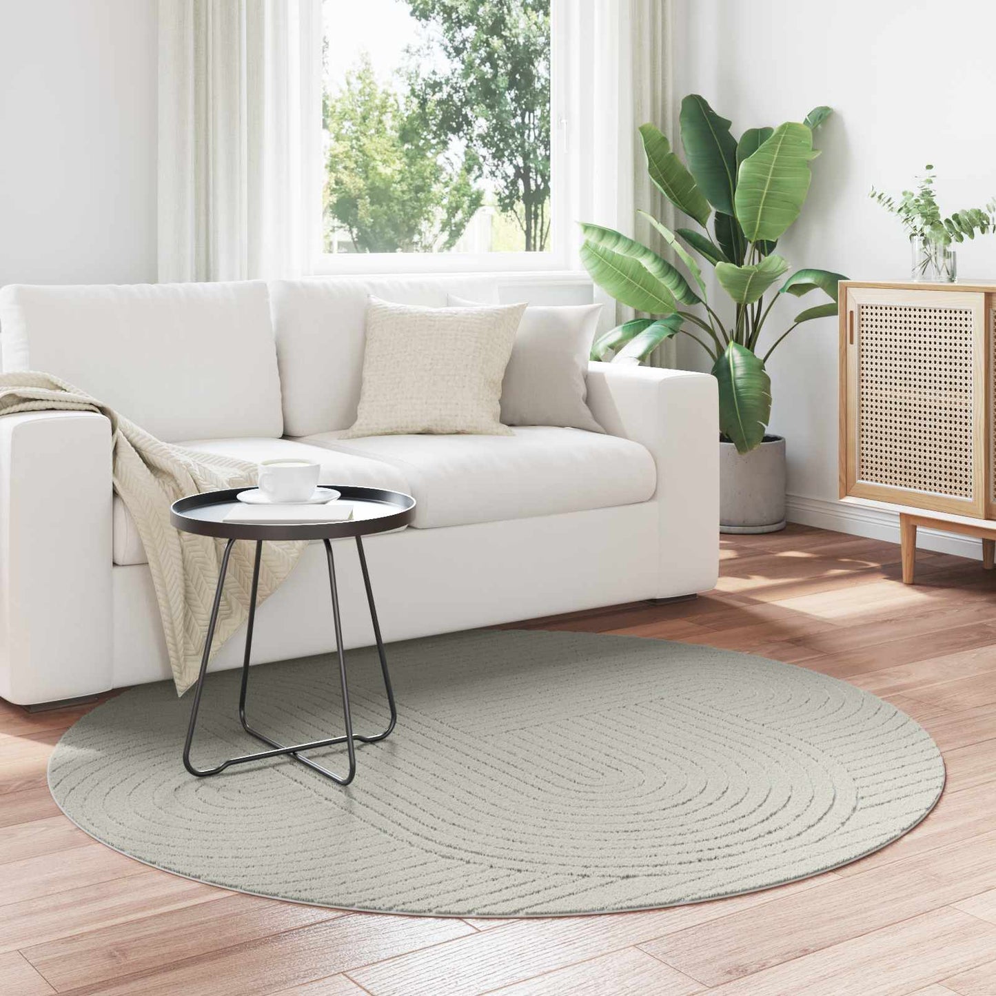 vidaXL Area Rugs Round PALMERAS Green Ø 120 CM Polyester