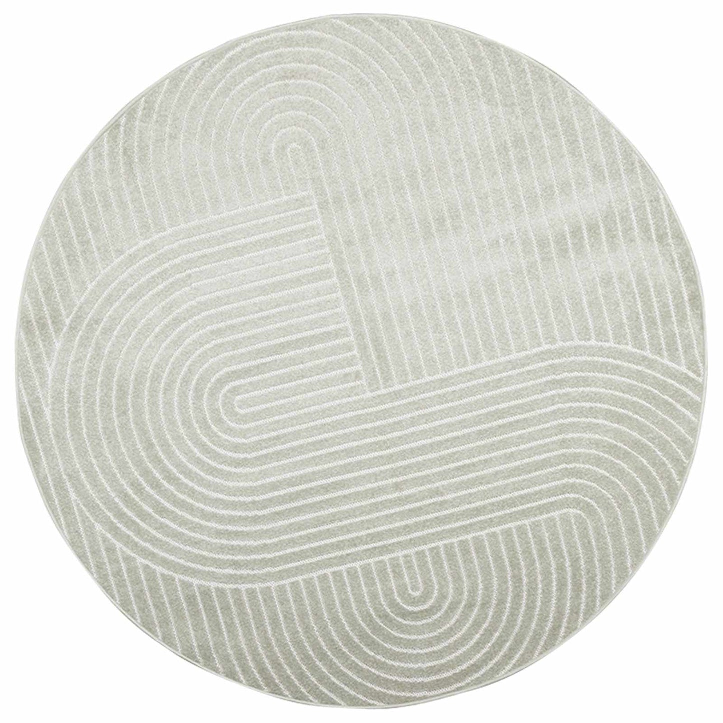 vidaXL Area Rugs Round PALMERAS Green Ø 120 CM Polyester