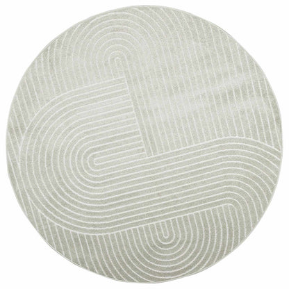 vidaXL Area Rugs Round PALMERAS Green Ø 120 CM Polyester