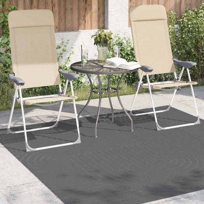 vidaXL Area Rugs Square PALMERAS Anthracite 200 x 200 cm Polyester
