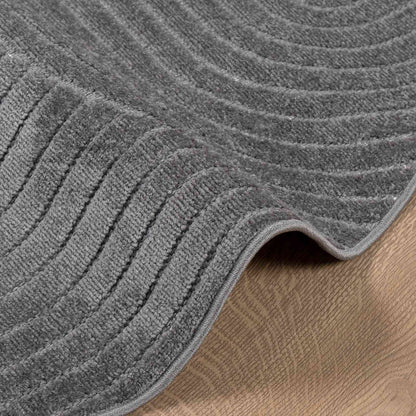 vidaXL Area Rugs Round PALMERAS Anthracite Ø 200 CM Polyester
