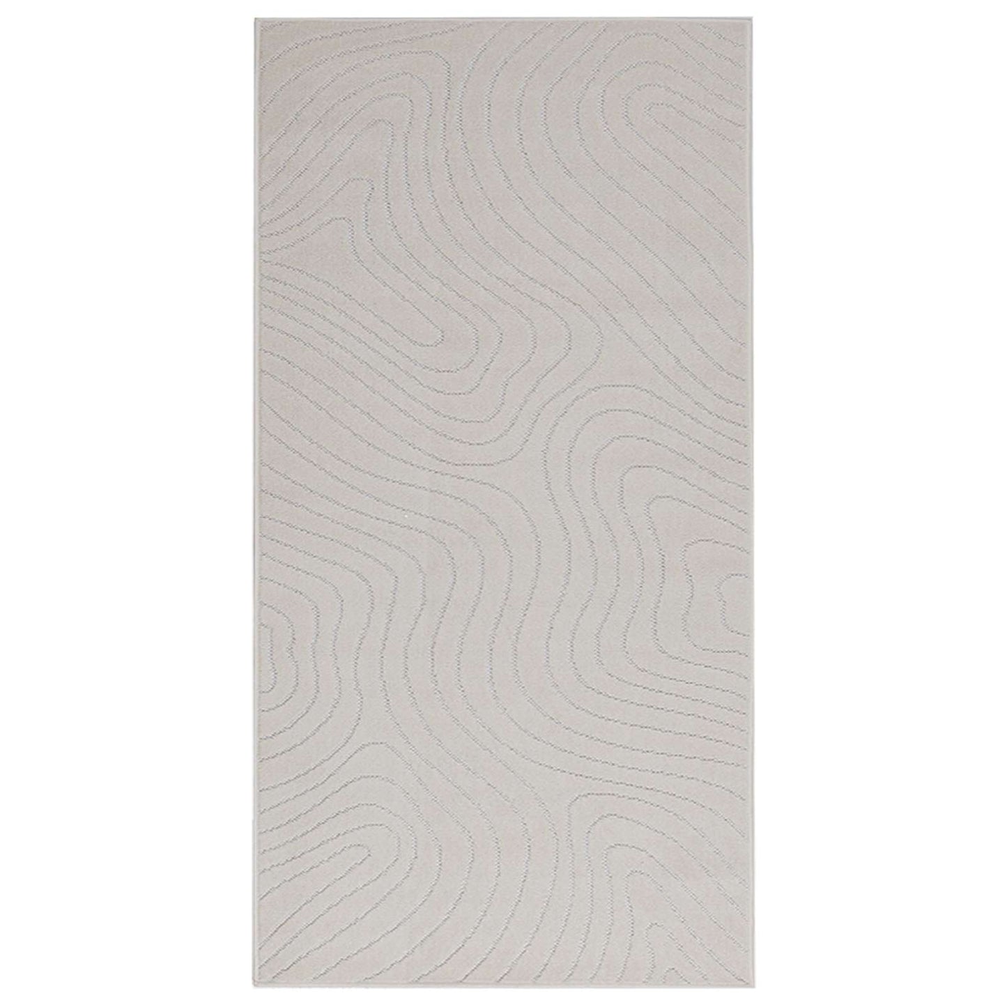 vidaXL Area Rugs Rectangular PALMERAS Cream 200 x 80 cm Polyester