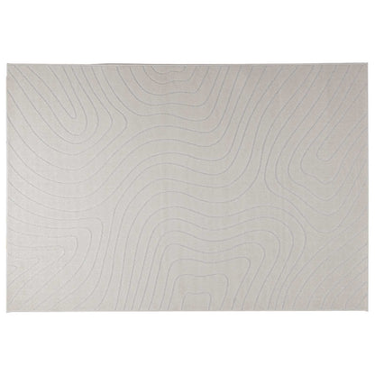 vidaXL Area Rugs Rectangular PALMERAS Cream 230 x 160 cm Polyester