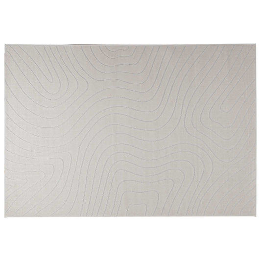 vidaXL Area Rugs Rectangular PALMERAS Cream 230 x 160 cm Polyester