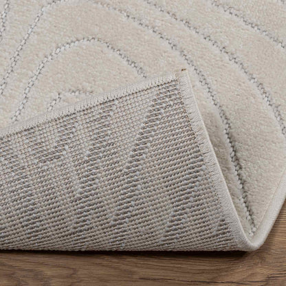 vidaXL Area Rugs Square PALMERAS Cream 120 x 120 cm Polyester