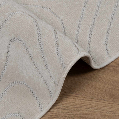 vidaXL Area Rugs Square PALMERAS Cream 120 x 120 cm Polyester