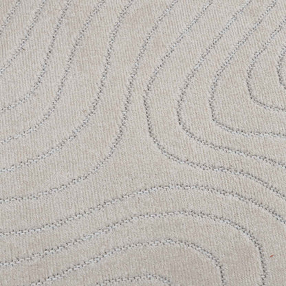 vidaXL Area Rugs Square PALMERAS Cream 120 x 120 cm Polyester