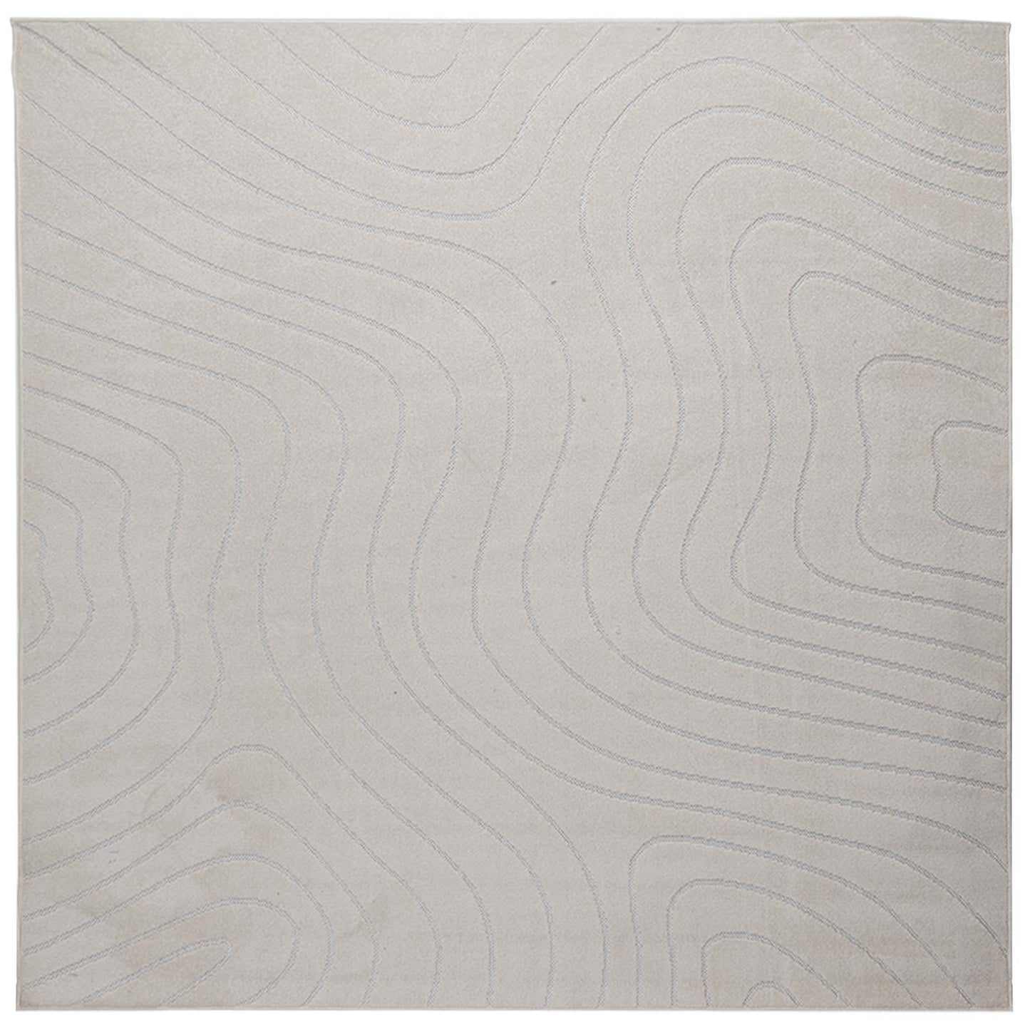 vidaXL Area Rugs Square PALMERAS Cream 120 x 120 cm Polyester