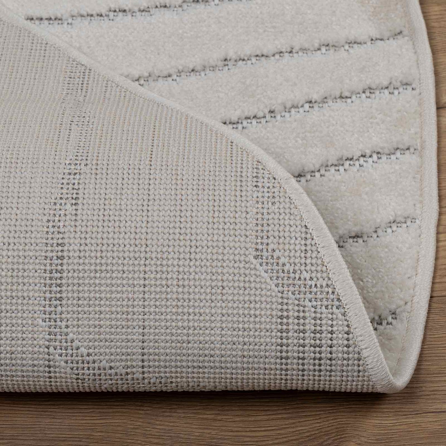 vidaXL Area Rugs Round PALMERAS Cream Ø 160 CM Polyester