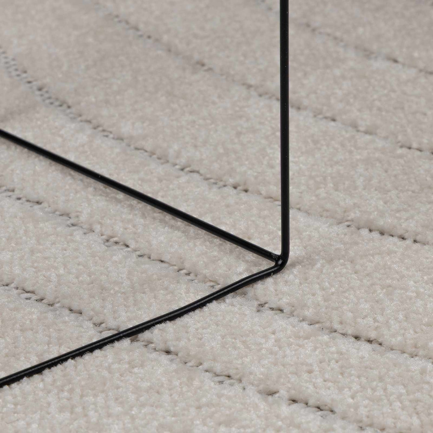 vidaXL Area Rugs Round PALMERAS Cream Ø 160 CM Polyester