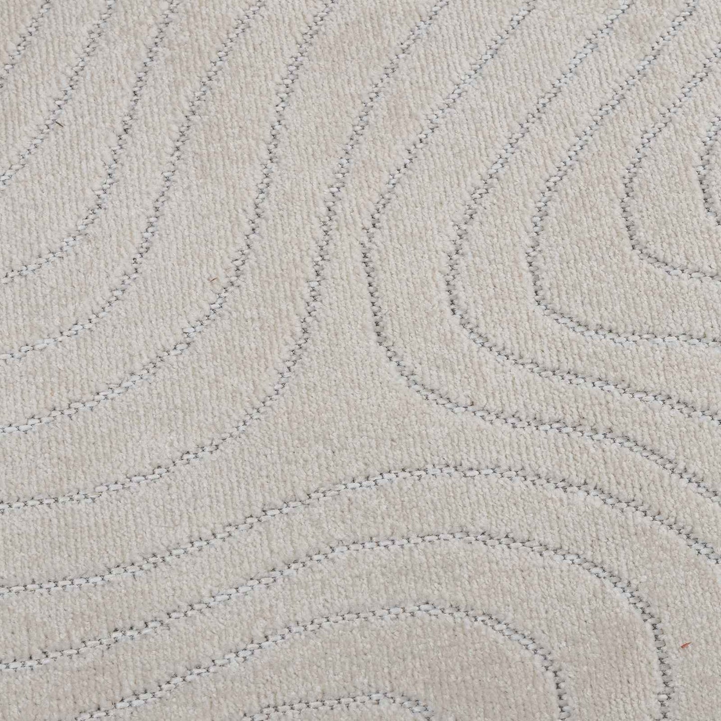 vidaXL Area Rugs Round PALMERAS Cream Ø 160 CM Polyester