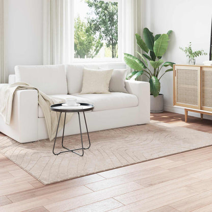 vidaXL Area Rugs Rectangular PALMERAS Beige 140 x 200 cm Polyester