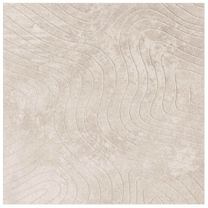 vidaXL Area Rugs Square PALMERAS Beige 120 x 120 cm Polyester