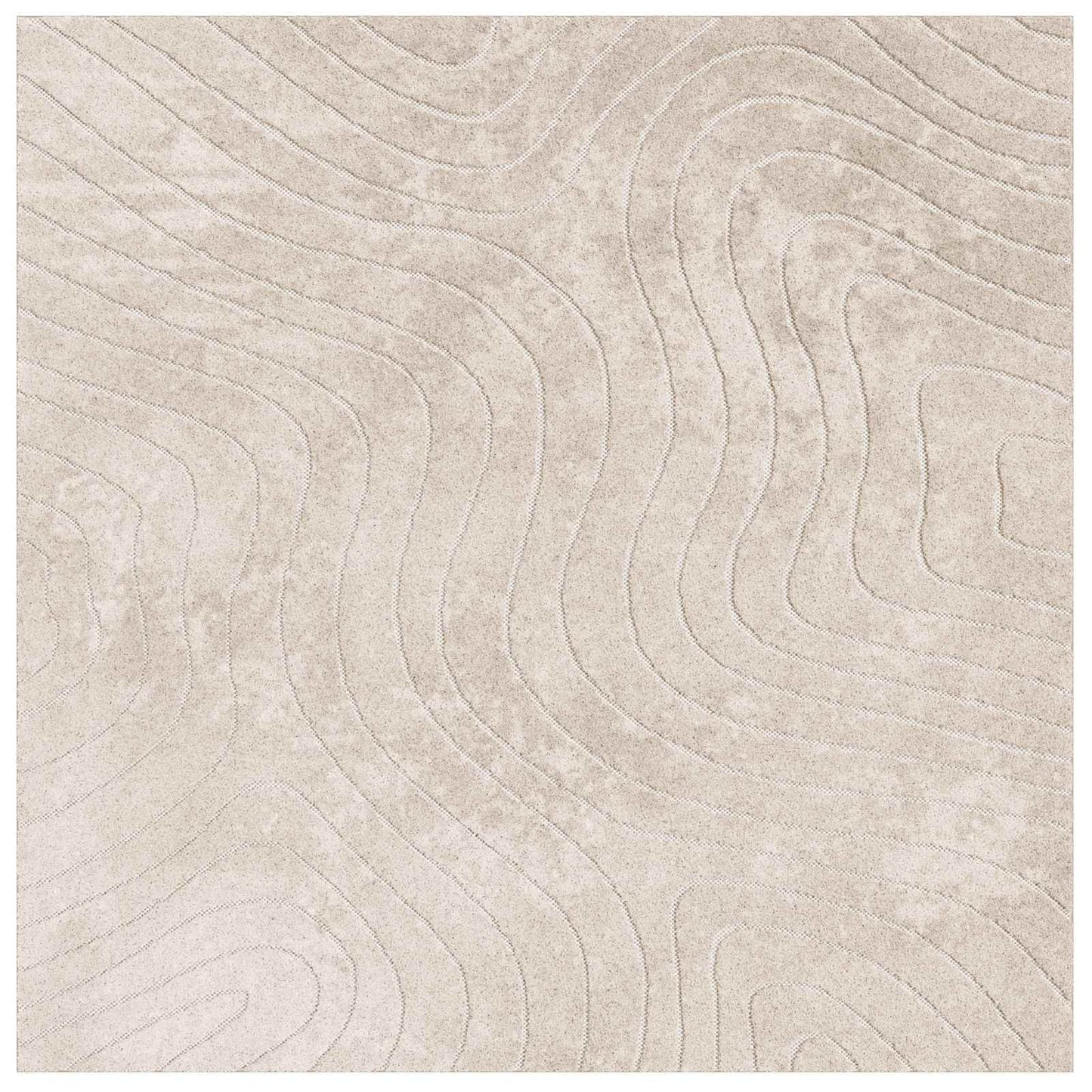 vidaXL Area Rugs Square PALMERAS Beige 200 x 200 cm Polyester