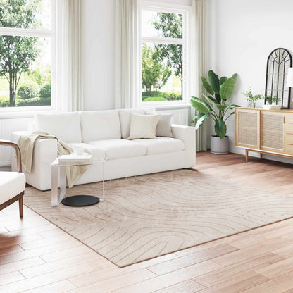 vidaXL Indoor and Outdoor Rug PALMERAS Beige 240 x 240 cm Polyester