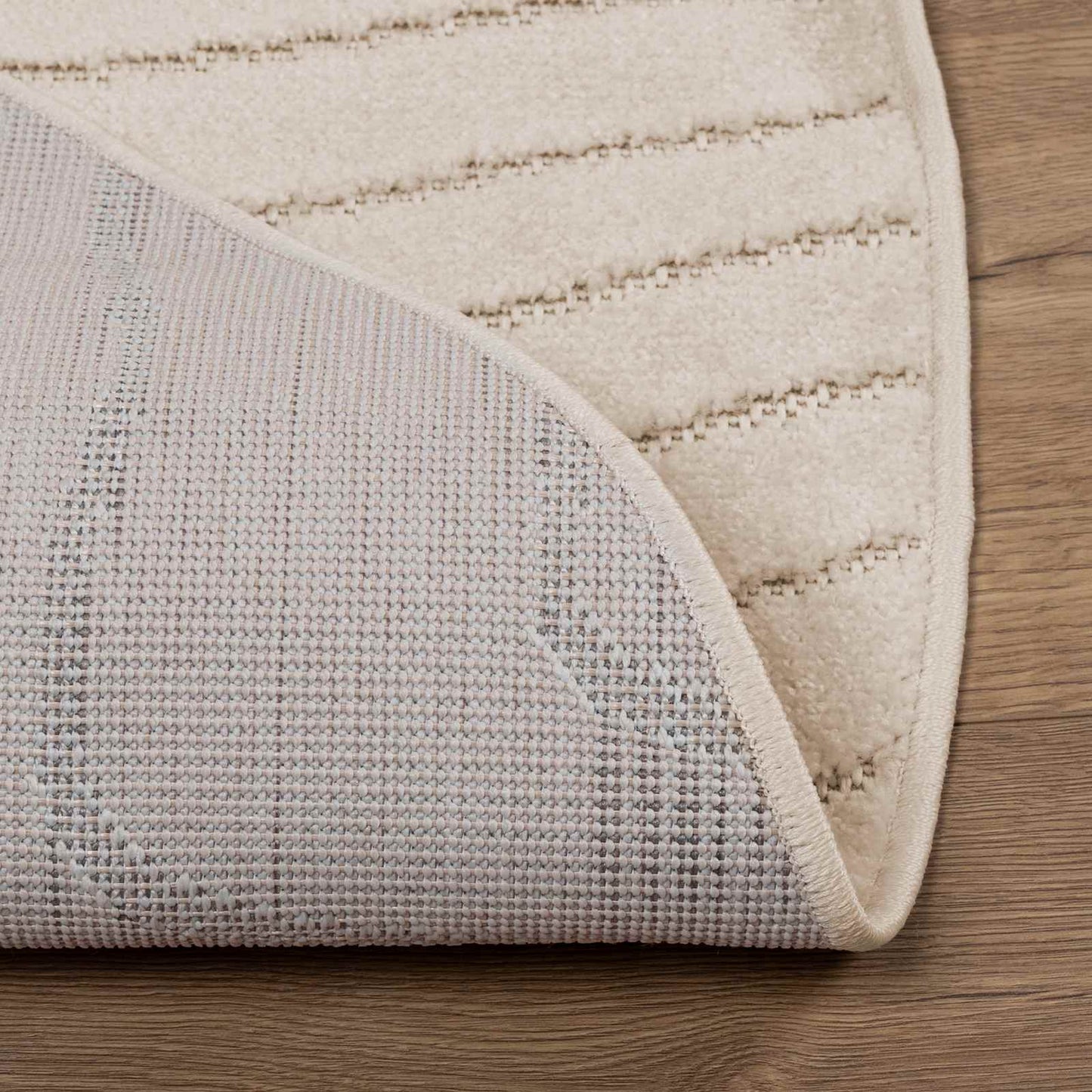 vidaXL Area Rugs Round PALMERAS Beige Ø 160 CM Polyester