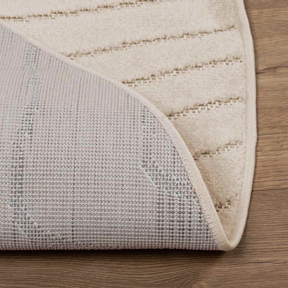 vidaXL Area Rugs Round PALMERAS Beige Ø 160 CM Polyester