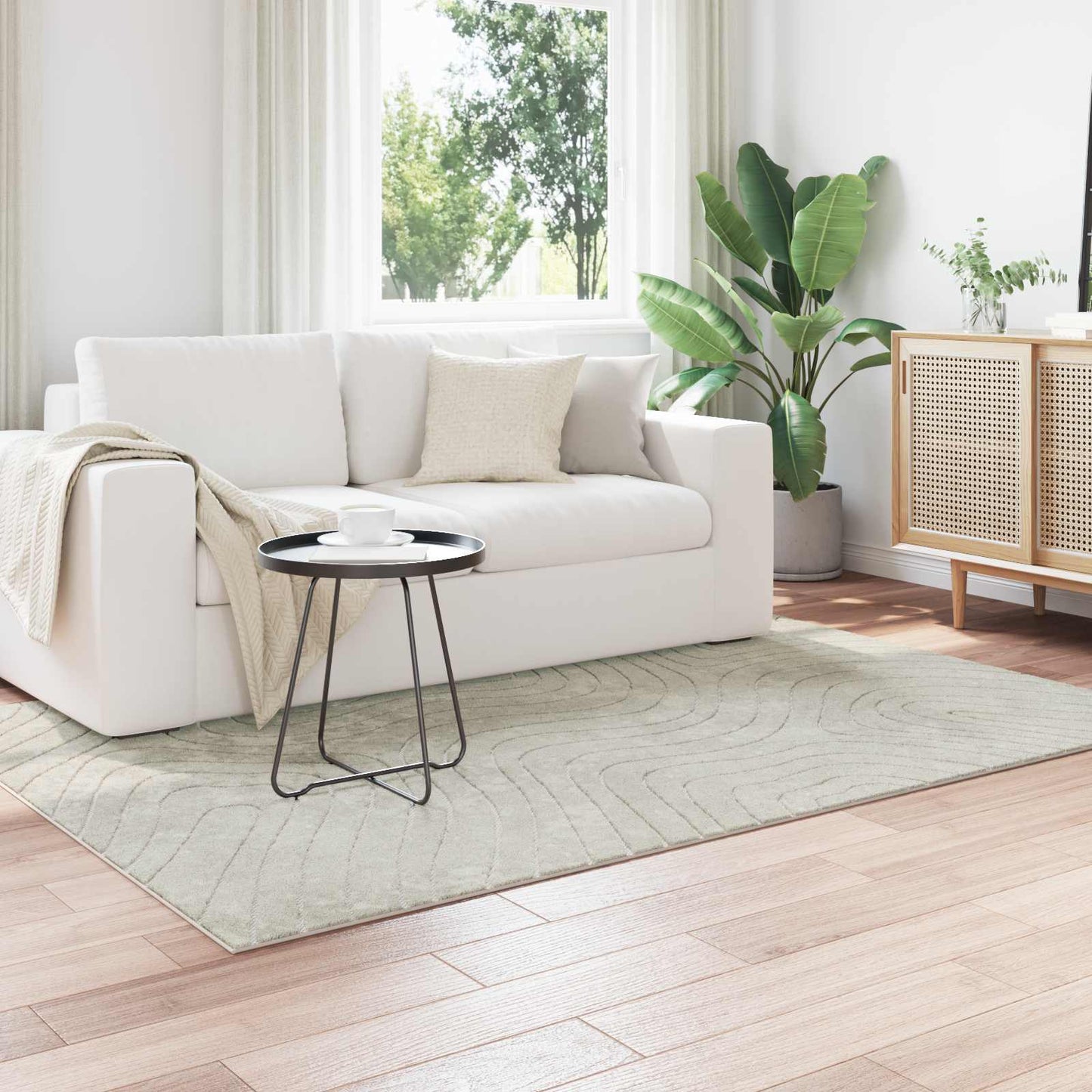vidaXL Area Rugs Rectangular PALMERAS Green 160 x 230 cm Polyester