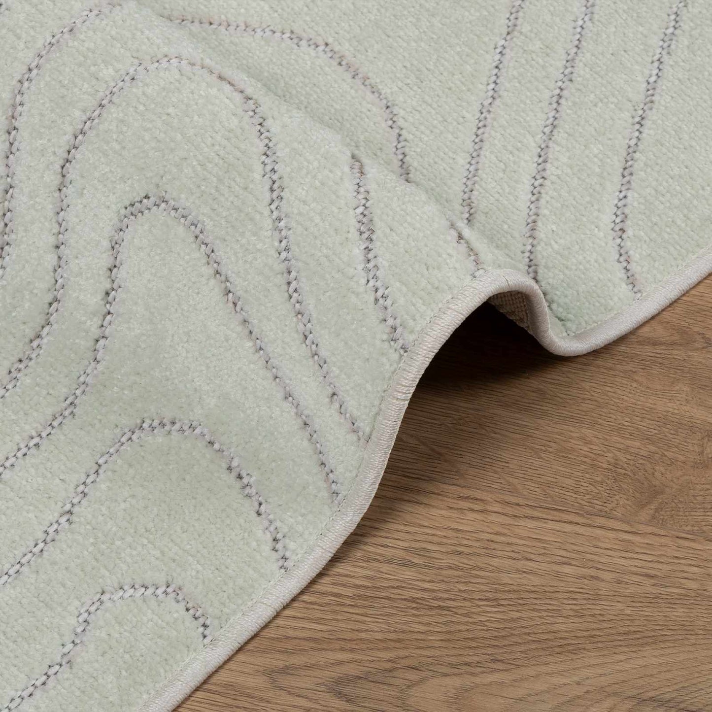 vidaXL Area Rugs Square PALMERAS Green 120 x 120 cm Polyester