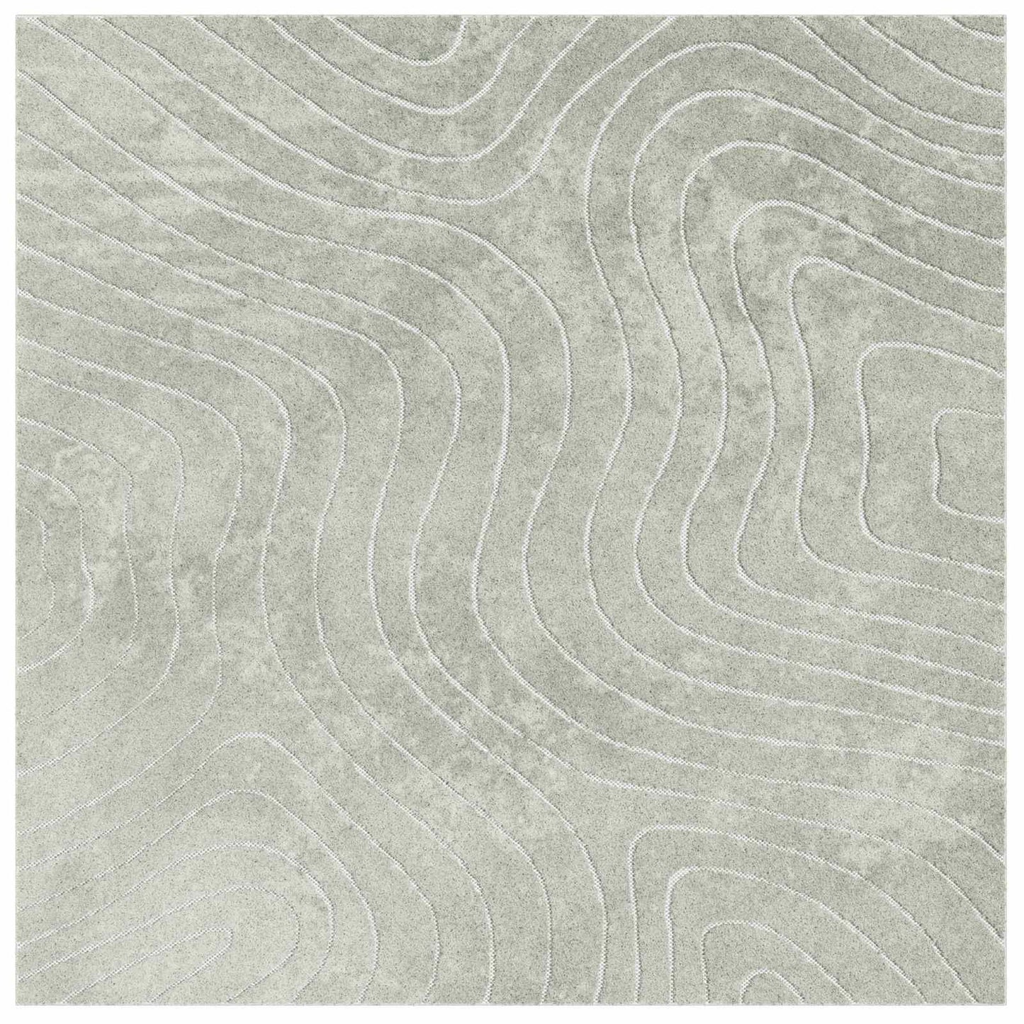 vidaXL Area Rugs Square PALMERAS Green 120 x 120 cm Polyester