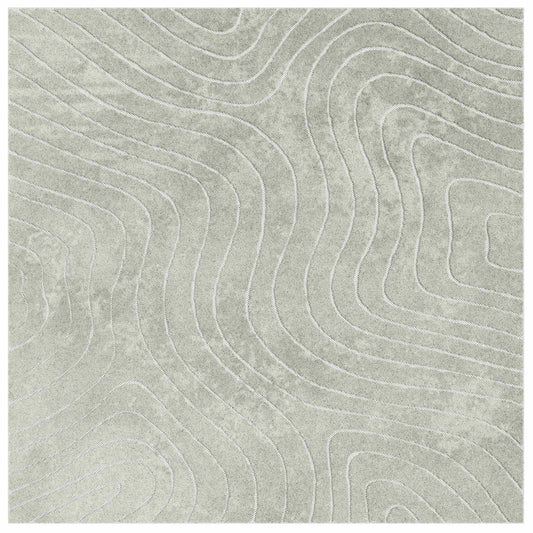 vidaXL Area Rugs Square PALMERAS Green 120 x 120 cm Polyester