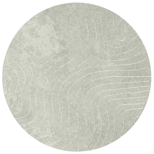 vidaXL Area Rugs Round PALMERAS Green Ø 160 CM Polyester