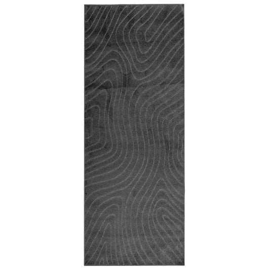 vidaXL Area Rugs Rectangular PALMERAS Anthracite 200 x 80 cm Polyester