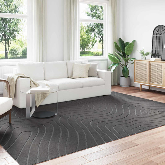 vidaXL Area Rugs Rectangular PALMERAS Anthracite 340 x 240 cm