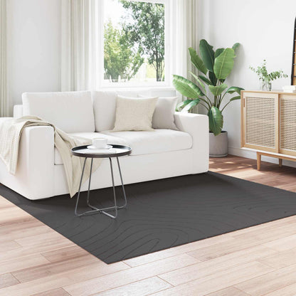 vidaXL Area Rugs Square PALMERAS Anthracite 120 x 120 cm Polyester