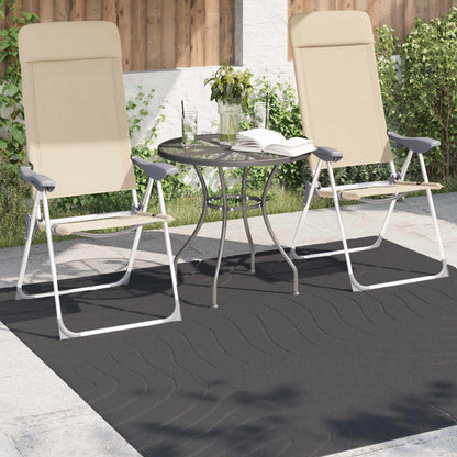 vidaXL Area Rugs Square PALMERAS Anthracite 200 x 200 cm Polyester