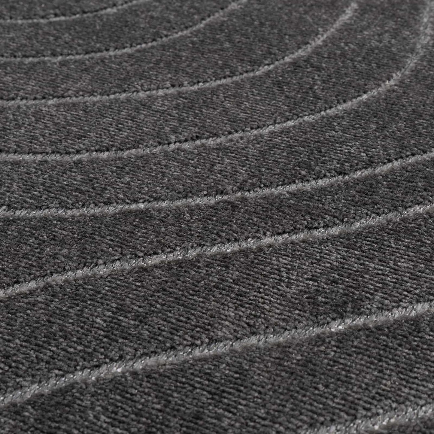 vidaXL Area Rugs Round PALMERAS Anthracite Ø 160 CM Polyester