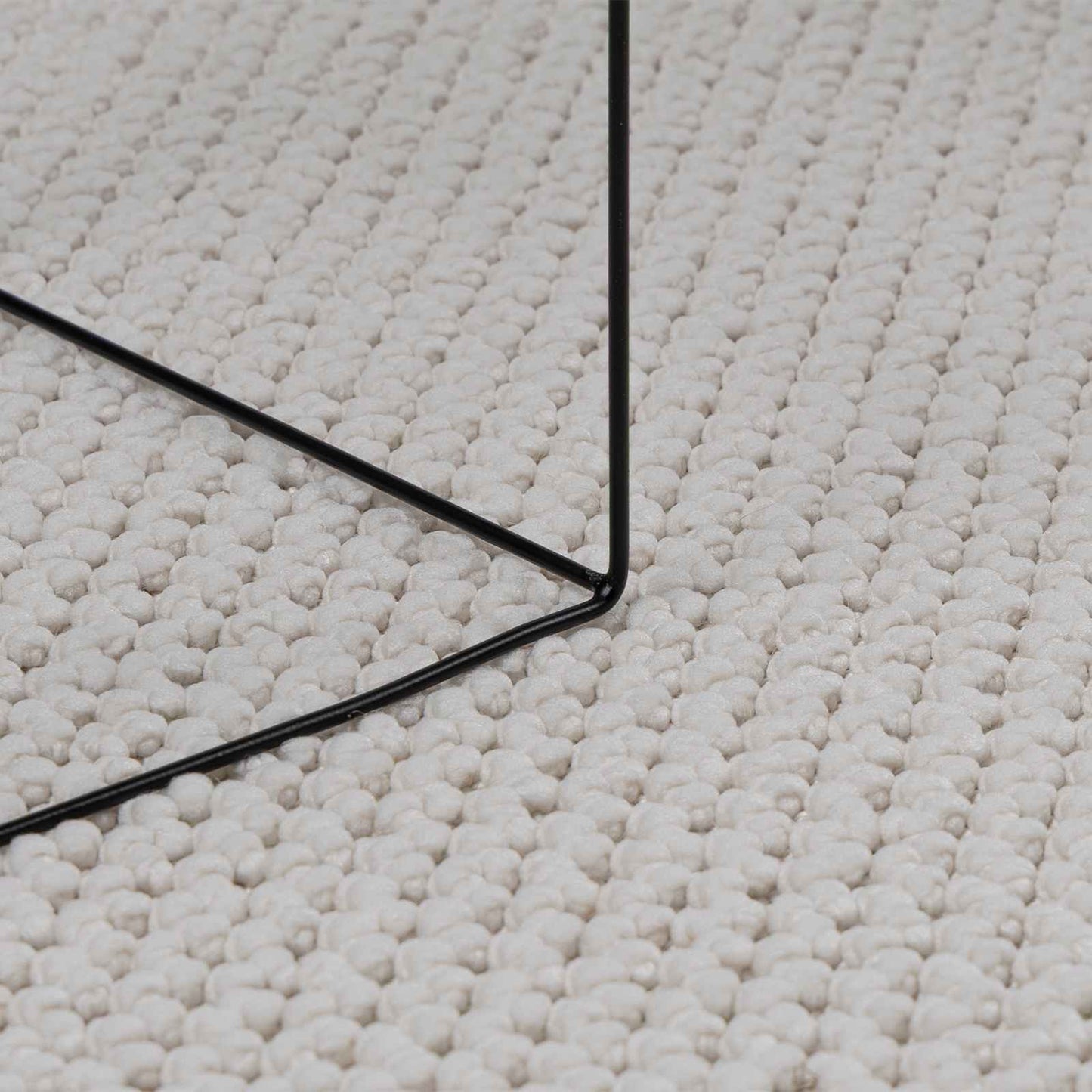 vidaXL Area Rugs Rectangular LUGO Cream 150 x 80 cm Polyester
