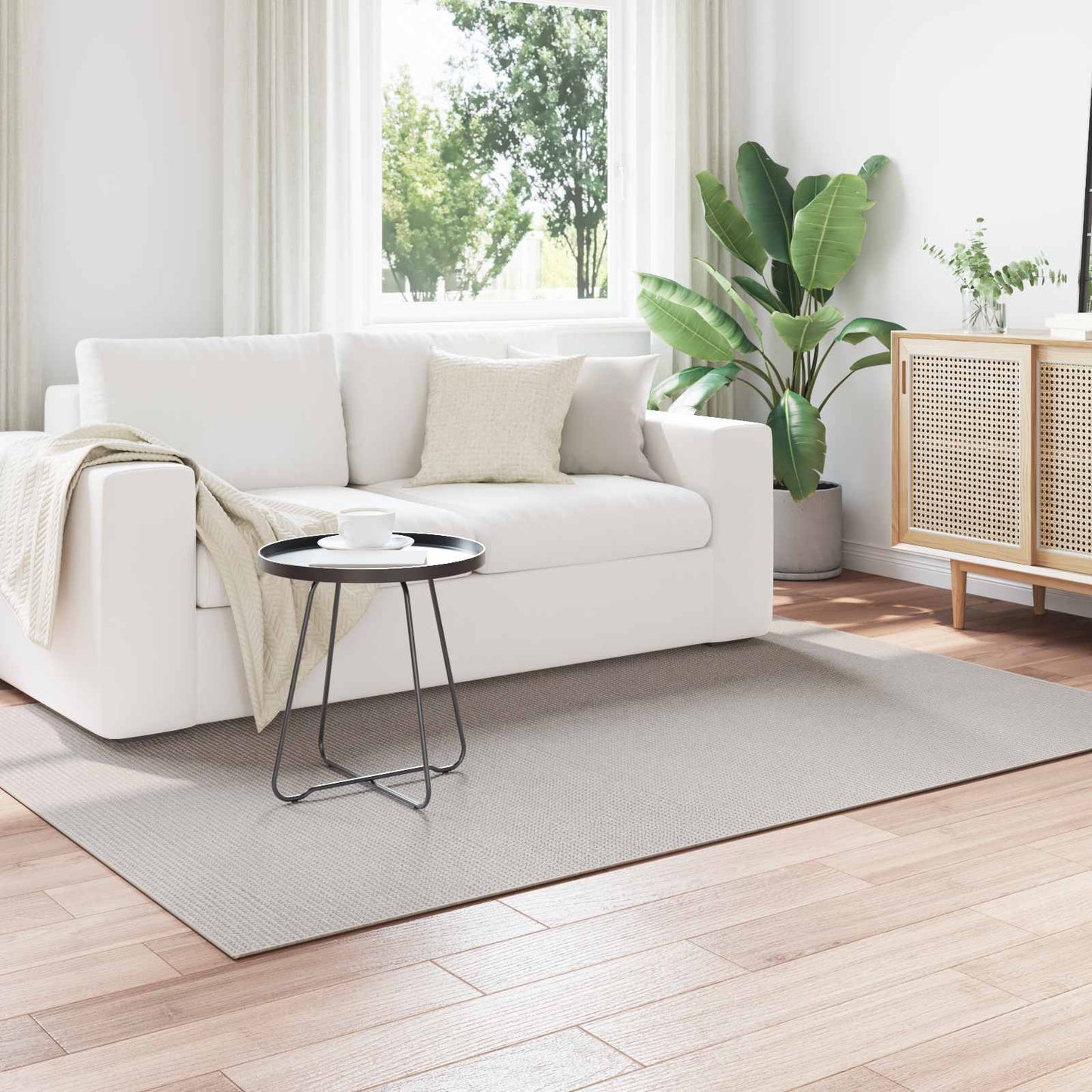 vidaXL Area Rugs Rectangular LUGO Cream 170 x 120 cm Polyester